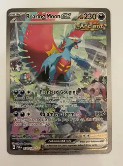 Pokemon Roaring Moon ex 251/182 SV04 Paradox Rift Special Illustration Rare Foil - Image 1