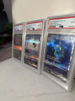 Pokemon 151 SV2a 2023 JPN Sequential Charizard Venusaur Blastoise EX SAR PSA 10 - Image 1