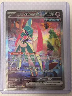 Iron Valiant EX SIR 249/182 Pokemon Paradox Rift Near Mint NM - Image 1
