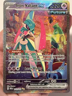 Iron Valiant EX SIR 249/182 Pokemon Paradox Rift Near Mint NM - Image 2