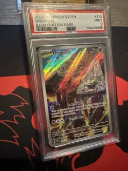 2023 POKEMON SVI EN-SCARLET & VIOLET #210 DROWZEE ILLUSTRATION RARE PSA 9 MINT - Image 3