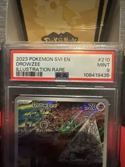 2023 POKEMON SVI EN-SCARLET & VIOLET #210 DROWZEE ILLUSTRATION RARE PSA 9 MINT - Image 4