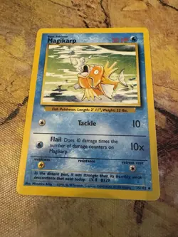 Pokemon Magikarp Base Set 35/102 1999 WOTC LP Vintage - Image 1