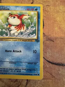 Pokemon Goldeen Base Set 53/102 1999 WOTC LP Vintage - Image 3