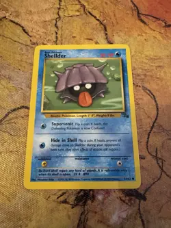Pokemon Shellder Fossil 54/62 1999 WOTC LP Vintage - Image 1
