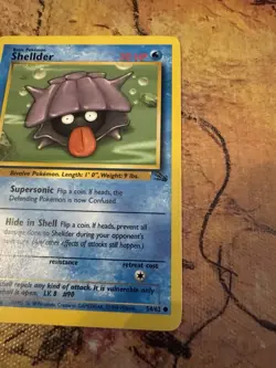 Pokemon Shellder Fossil 54/62 1999 WOTC LP Vintage - Image 3