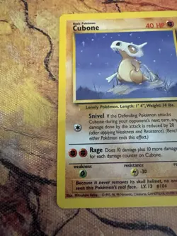 Pokemon Cubone Jungle 50/64 LP Vintage WOTC 1999 - Image 4