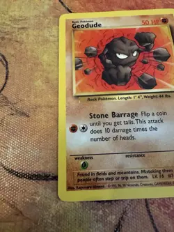 Pokemon Geodude Fossil 47/62 LP Vintage WOTC 1999 - Image 4