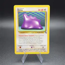 Pokemon Ditto 18/62 Fossil Regular - NM - Image 1