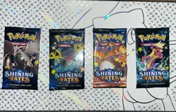 Pokemon Shining Fates Booster Packs, 4, Four, Unopened - Image 3