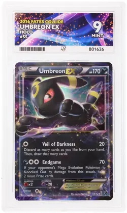 Umbreon Ex Fates Collide Ace 9 Mint Pokemon TCG 55/124 - Image 1