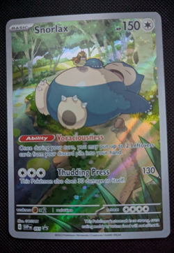 Pokemon Snorlax 051 from ETB 151 S&V/Sw&Sh Condition Promo Black Star See Pics - Image 1