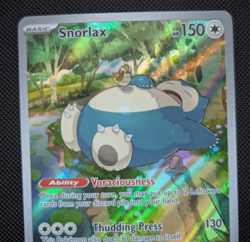 Pokemon Snorlax 051 from ETB 151 S&V/Sw&Sh Condition Promo Black Star See Pics - Image 4