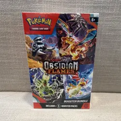 Pokemon Scarlet & Violet Obsidian Flames Booster Bundle Box 6 Packs Sealed - Image 1
