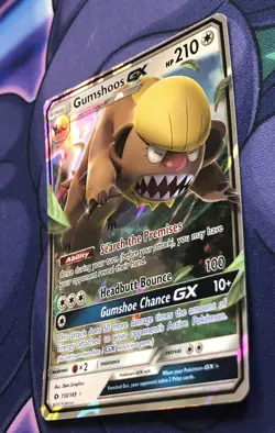 Gumshoos GX 110/149 - Sun & Moon Base - Ultra Rare Full Art 2017 Pokemon — NM LP - Image 5
