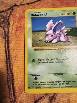 Shadowless Nidoran 55/102 | WOTC Gen 1 Pokemon | Vintage Base Set - Image 3