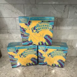 Pokemon Mega Evolution Ascended Heroes Elite Trainer Box Sealed Lot of 3 - Image 1