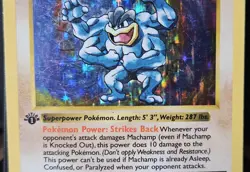 Pokemon Machamp 8/102 1st Edition Shadowless Holo Rare Deck Exclusives 1999 - Image 3