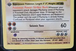 Pokemon Machamp 8/102 1st Edition Shadowless Holo Rare Deck Exclusives 1999 - Image 4