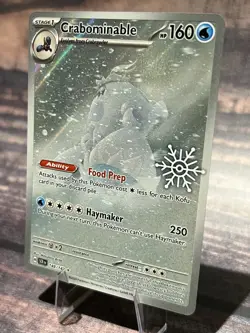 Crabominable 149/142 Stellar Crown 2025 Holiday Stamped Promo Rare Pokemon - Image 3