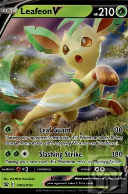 Leafeon V SWSH194 P SWSH Black Star Pokemon NM/M - Image 3