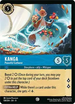 Kanga - Peaceful Gatherer 138/204 COLD FOIL Winterspell Disney Lorcana - Image 1