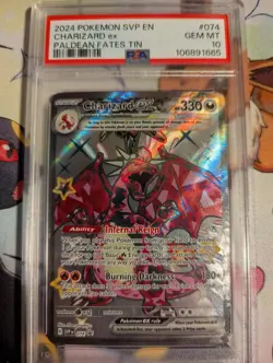 Charizard ex 074 Sv: Scarlet & Violet Promo Cards Holo PSA 10 - Image 1