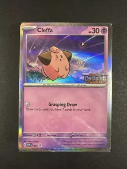 Cleffa SV037. Obsidian Flames Pokemon Prerelease Promo Sealed Cards - Image 1