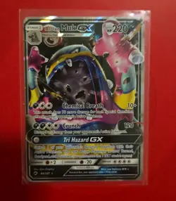 Pokemon Alolan Muk GX Holo Ultra Rare TCG Card Burning Shadows 84/147 - Image 1