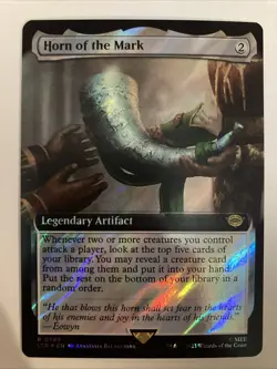 Magic The Gathering Lord of the Rings Extended Art Surge Foil 0789 Horn of Mark - Image 1