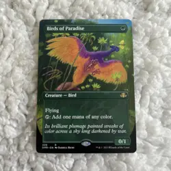 Birds of Paradise (Borderless) #439 NM Dominaria Remastered MTG - Image 1