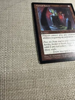 Magic the Gathering Cursed Totem - Mirage ~LP~ MTG - Image 2