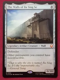 Magic The Gathering AVATAR THE LAST AIRBENDER FOIL THE WALLS OF BA SING SE MTG - Image 1