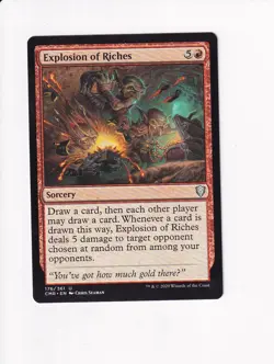 MAGIC THE GATHERING MTG COMMANDER LEGENDS EXPLOSION OF RICHES (#1) - Image 1