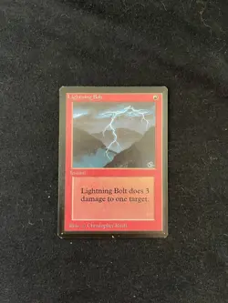 Magic the Gathering Lighting Bolt Beta Unplayed - Image 1
