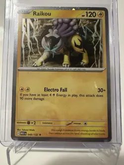 Raikou 048/132 Cosmos Holo Promo, Mega Evolutions, Rare, Pokemon TCG, NM! - Image 1