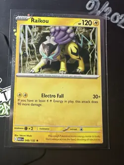 Raikou 048/132 Cosmos Holo Promo, Mega Evolutions, Rare, Pokemon TCG, NM! - Image 2