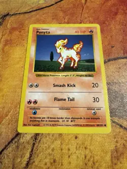 Shadowless Ponyta | Base Set 60/102 | 1999 WOTC Pokemon Card | Gen 1 - Image 1