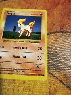 Shadowless Ponyta | Base Set 60/102 | 1999 WOTC Pokemon Card | Gen 1 - Image 2