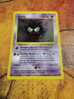 Shadowless Gastly Vintage | Base Set 50/102 | 1999 WOTC Pokemon Card | Gen 1 - Image 1