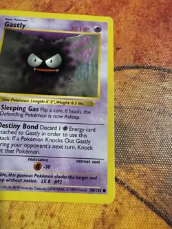 Shadowless Gastly Vintage | Base Set 50/102 | 1999 WOTC Pokemon Card | Gen 1 - Image 2