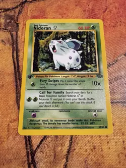 1st Edition Nidoran | Jungle 57/64 | Vintage WOTC Pokemon - Image 1