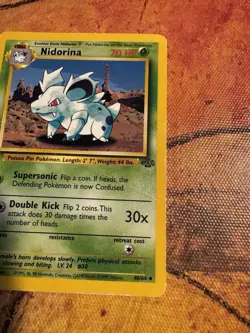 1st Edition Nidorina | Jungle 40/64 | Vintage WOTC Pokemon Card - Image 4