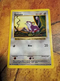 Shadowless Rattata 61/102 | WOTC Gen 1 Pokemon | Vintage Base Set - Image 1