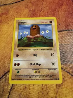 Shadowless Diglett Base Set 47/102 | WOTC Vintage Pokemon - Image 1