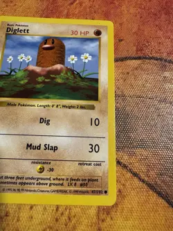 Shadowless Diglett Base Set 47/102 | WOTC Vintage Pokemon - Image 2