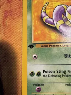 1st Edition Ekans 56/82 | WOTC Gen 1 Pokemon Card | Vintage Team Rocket - Image 2