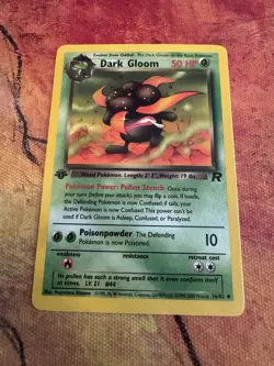 Pokemon Dark Gloom 1st Edition Team Rocket 36/82 LP Vintage WOTC - Image 1