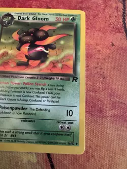 Pokemon Dark Gloom 1st Edition Team Rocket 36/82 LP Vintage WOTC - Image 3