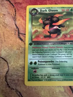 Pokemon Dark Gloom 1st Edition Team Rocket 36/82 LP Vintage WOTC - Image 4